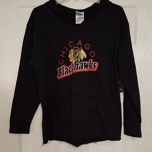NHL Black Chicago Blackhawks Hoodie Unisex Size Small